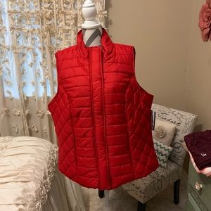NWT HB Sport red puffy vest 3X